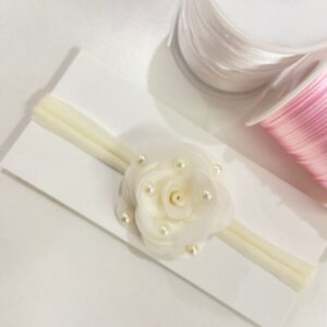 Faixa com Flor Off-White