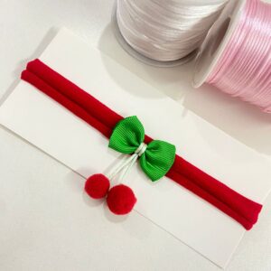 Faixa com Laço Vermelho e Verde