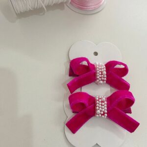 Par de Laços rosa