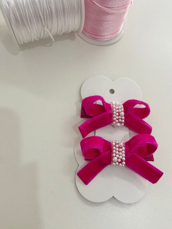 Par de Laços rosa