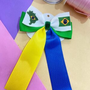 laço brasil Verde, amarelo, Azul e Branco