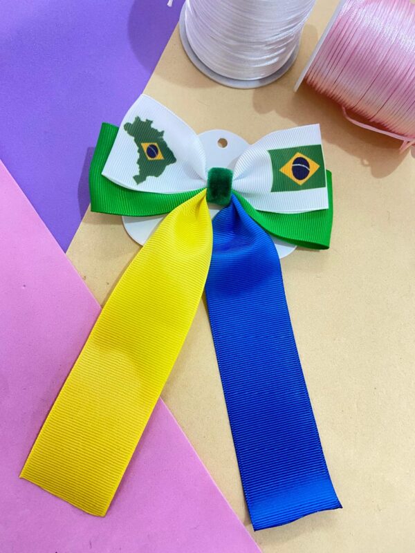 laço brasil Verde, amarelo, Azul e Branco