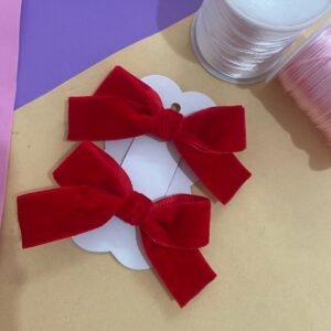 Par de Laços vermelho