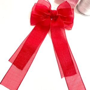 Laço Vermelho com Pontas