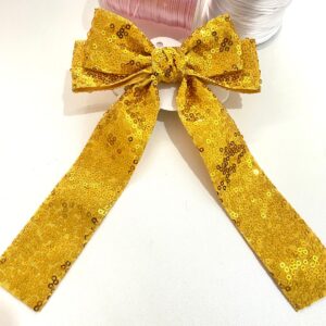 Laço Dourado e brilho com Pontas