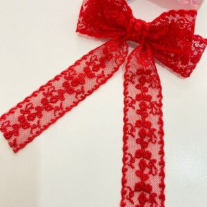 Laço Vermelho com Pontas