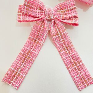 Laço Rosa com Pontas