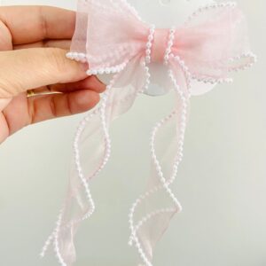 Laço Rosa com Pontas