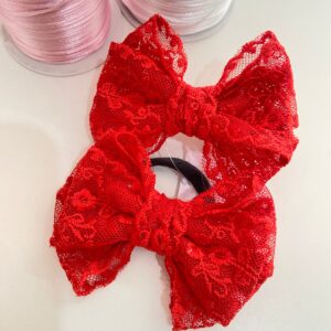 Par de Laço Vermelho