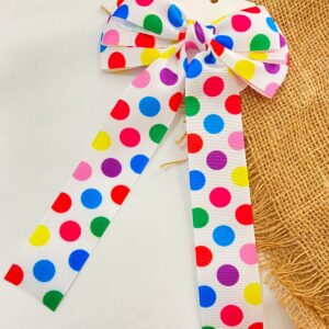 Laços com pontas colorido - Bolinhas