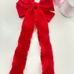 Laço Vermelho com Pontas