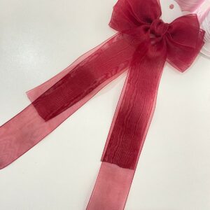 Laço Bordô com Pontas