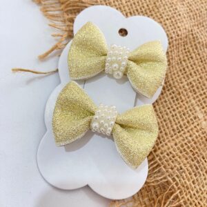 Mini Par de Laços Dourado