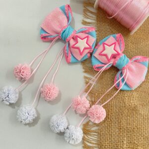 Par de Laços Colorido - Estrela