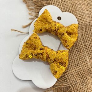 Mini Par de Laços Dourado