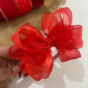 Tiara Laço Vermelho