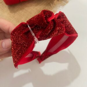 Tiara Turbante Escolar Vermelho