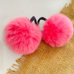 Par de Pompom Rosa