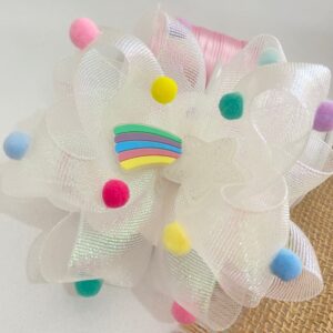 Laço Grande Arco-Íris Colorido