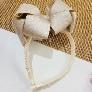 Tiara Laço Volumoso Dourado