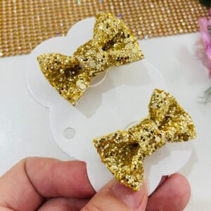 Par de Laço Dourado