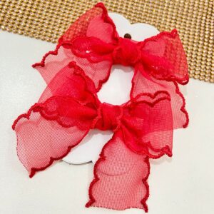 Par de Laço Vermelho