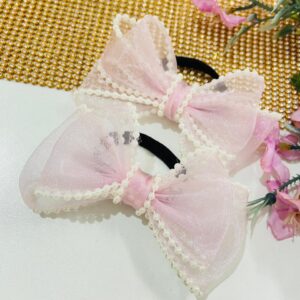 Par de Laço Rosa