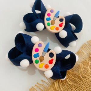 Par de Laço Pintor Azul