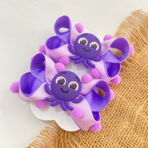 Par de Laço Bolo Fofos Lilás