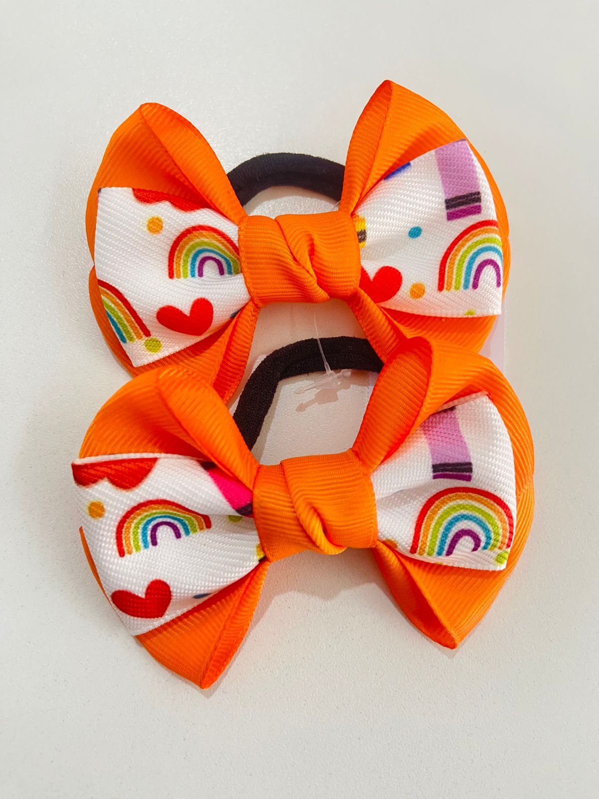 Par de Laço Escolar - Laranja