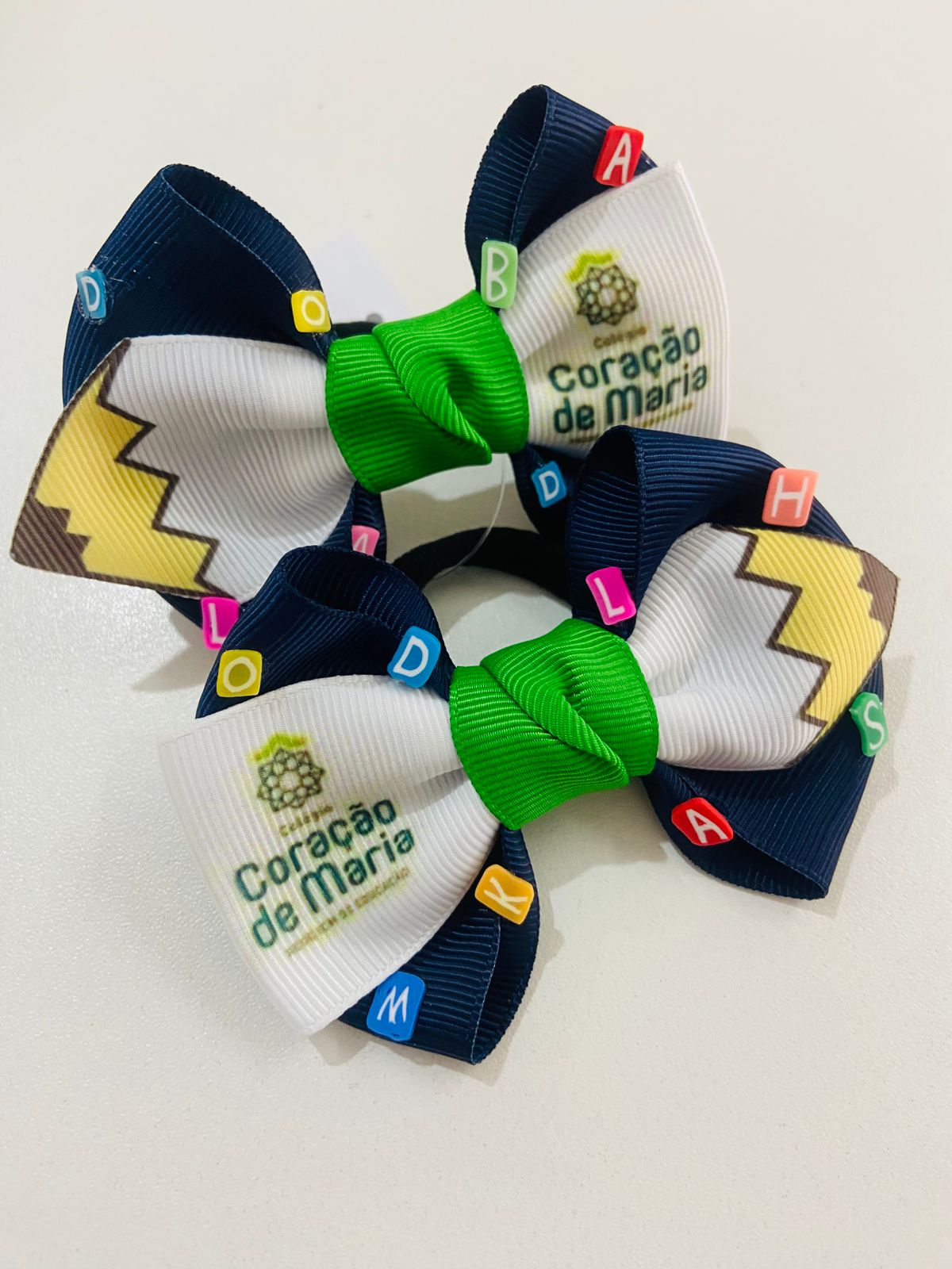 Par de Laço Escolar Colégio Coração de Maria