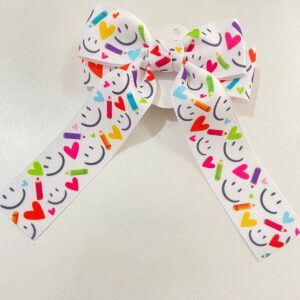 Laço Escolar com Pontas - Colorido