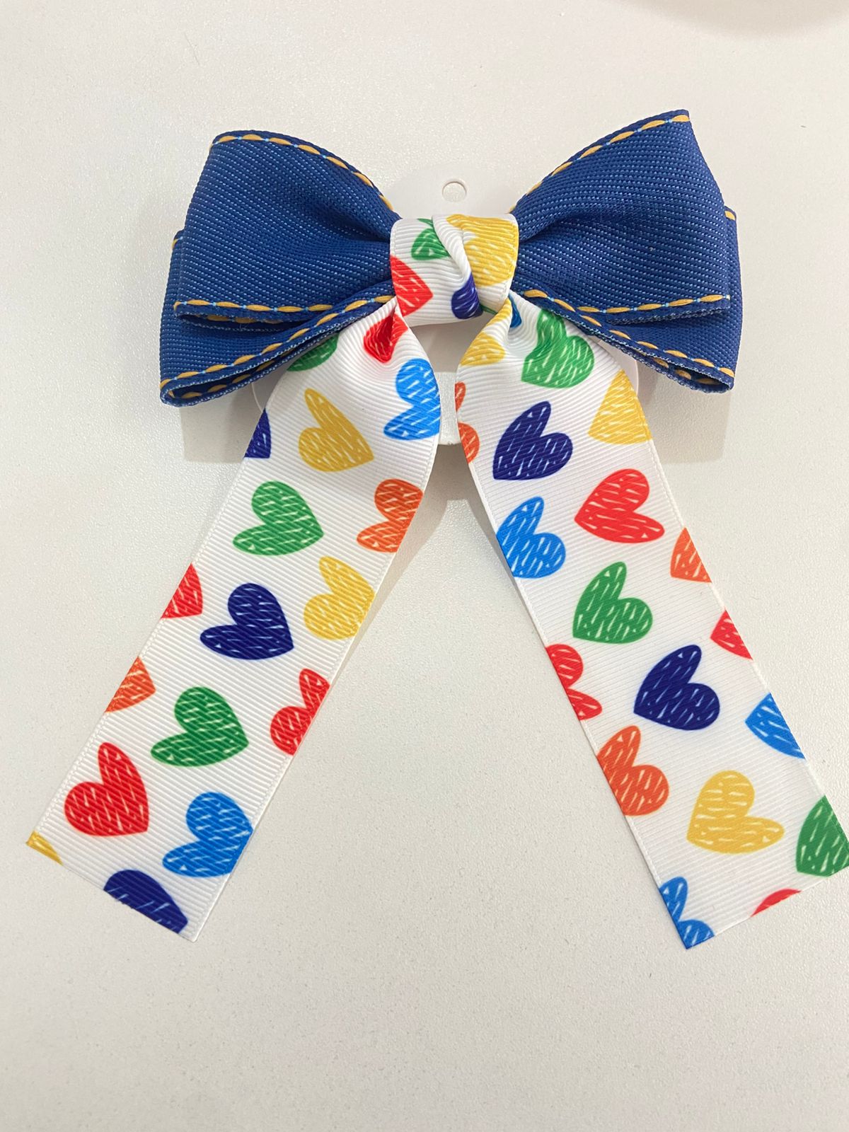 Laço Escolar com Pontas - Azul